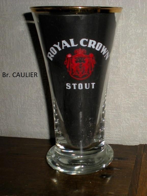 ROYAL CROWN   2 (Caulier), Verzamelen, Biermerken, Ophalen of Verzenden, Zo goed als nieuw, Glas of Glazen