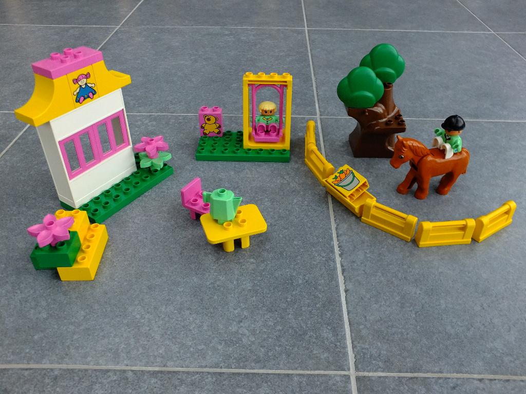 Lego Duplo 2791 - Balançoire et cheval (Playground), 1996, Enfants & Bébés, Enlèvement ou Envoi, Utilisé, Ensemble complet, Duplo