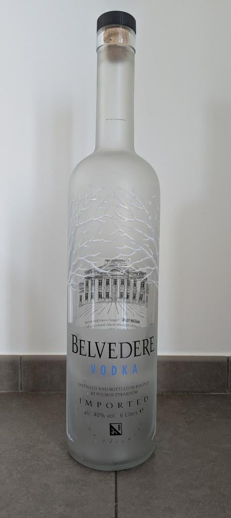 Lege fles Belvedere - 6L, Verzamelen, Wijnen, Ophalen