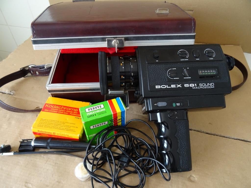 Bolex 581 Vintage filmcamera Bolex 581 Sound Macrozoom 1977, 8mm, Bolex, Onbekend, Ophalen of Verzenden