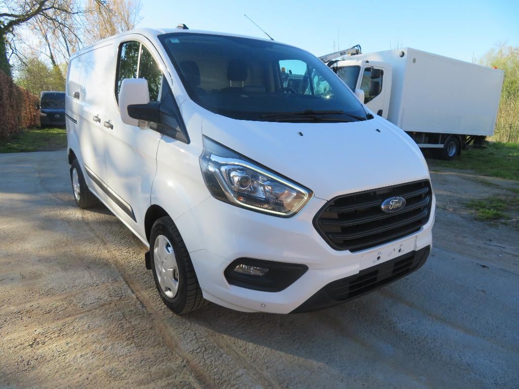 Ford Transit Custom - Dubbel schuifdeur / ingericht - €6d, Auto's, Bestelwagens en Lichte vracht, Bedrijf, Te koop, ABS, Achteruitrijcamera