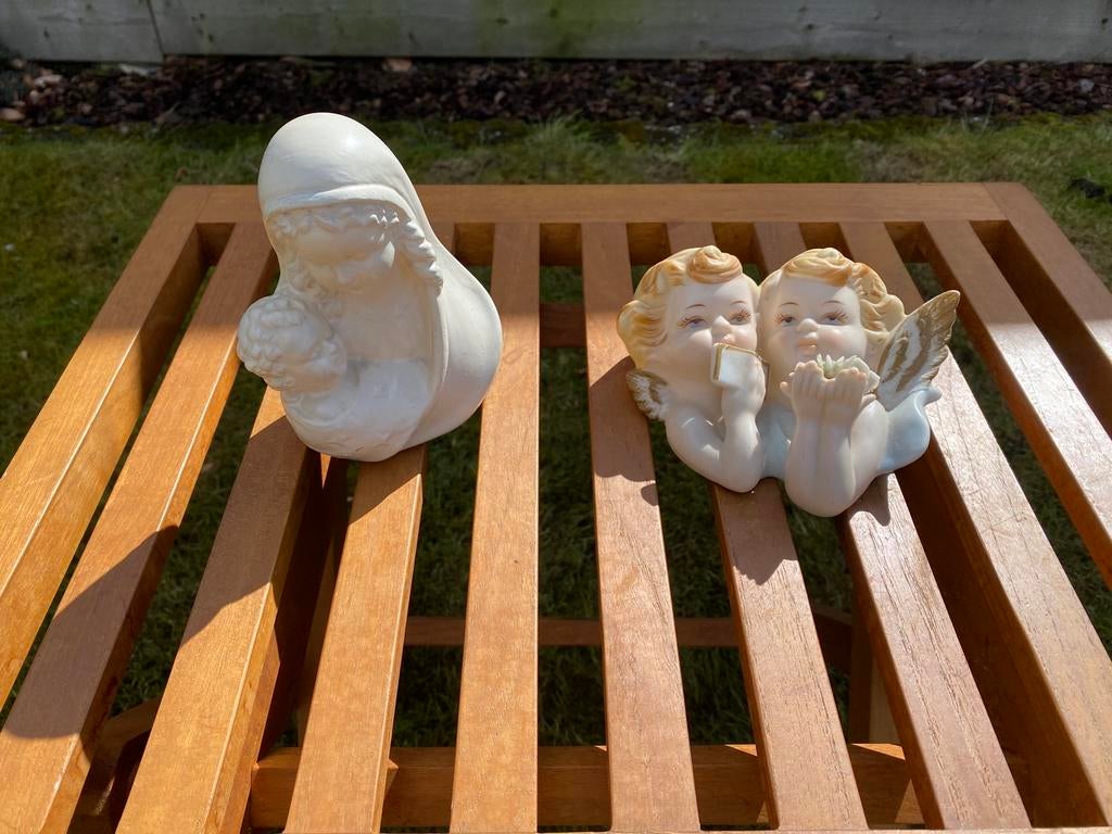 Mooi beeldjes heilig  Maria, engeltjes, Antiek en Kunst, Ophalen of Verzenden