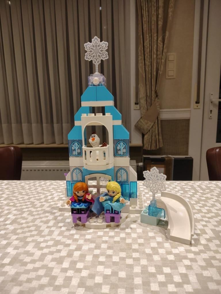 LEGO DUPLO Disney Frozen IJskasteel, Ophalen, Zo goed als nieuw, Complete set, Duplo