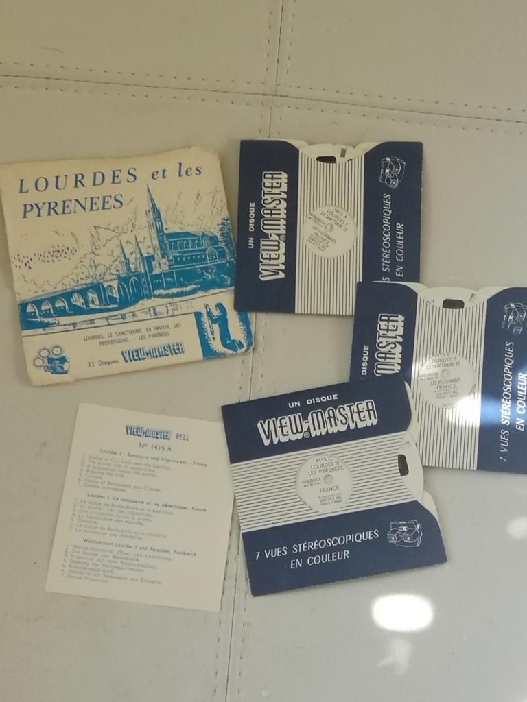 Viewmaster view-master Lourdes en de Pyreneeën, Verzamelen, Ophalen of Verzenden, Zo goed als nieuw