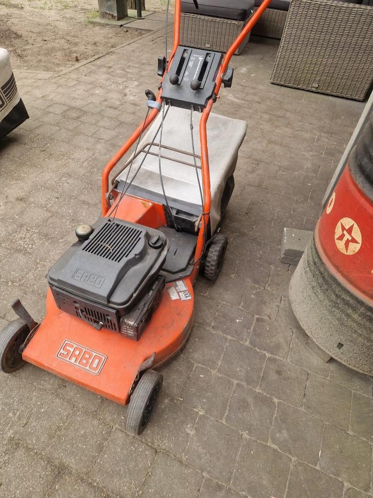 Sabo zelftrekker goede staat 0472109098, Jardin & Terrasse, Enlèvement