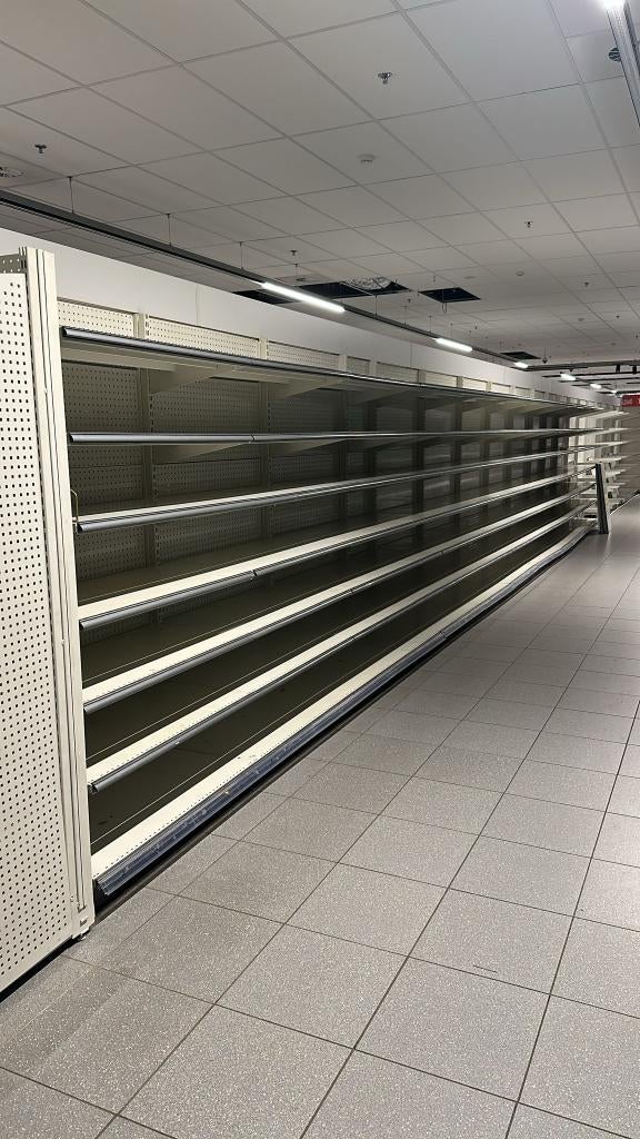 étagères de vente au détail à double lot 45 m, Enlèvement