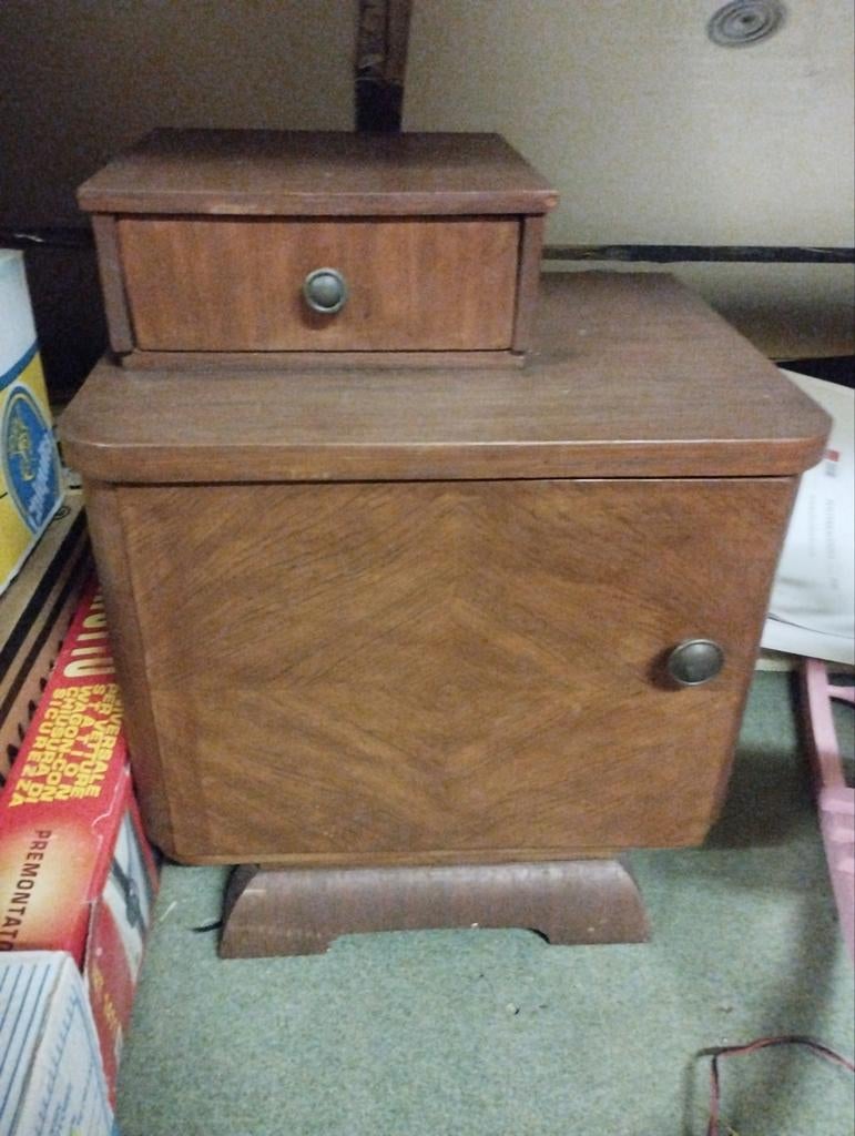 Nachtkastje vintage, Ophalen, Gebruikt, 55 tot 70 cm, 45 tot 65 cm