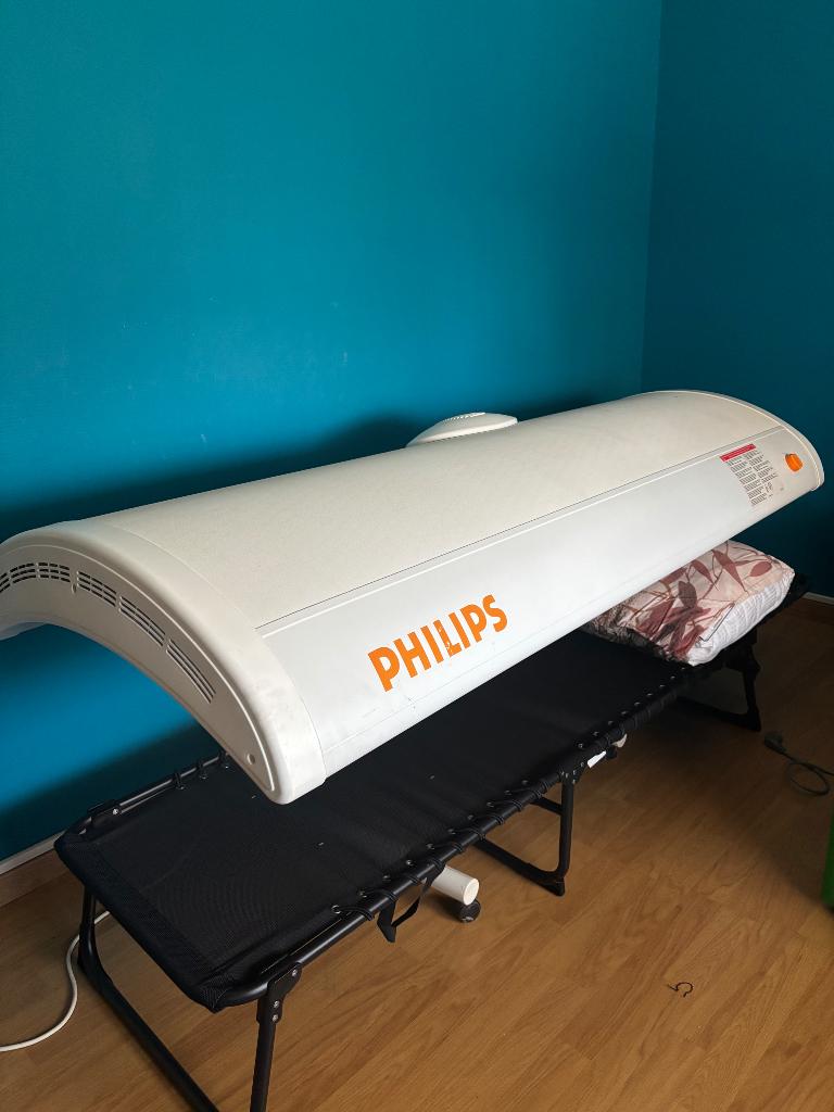 Zonnebank Philips, Electroménager, Solarium, Banc solaire & Bronzage facial, Enlèvement, Comme neuf, Banc solaire simple face