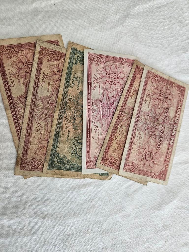 Bankbiljetten 1 en 2 belga, Verzenden