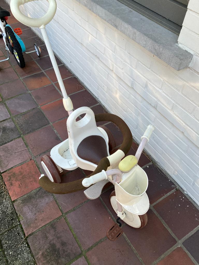 Baby fiets met hendelstuur iimo driewieler, Ophalen of Verzenden, Gebruikt, Iimo, Duwstang