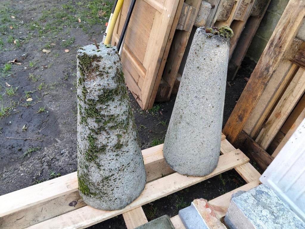 2 stenen rij-niet-tegen-mij zuilen, Tuin en Terras, Ophalen