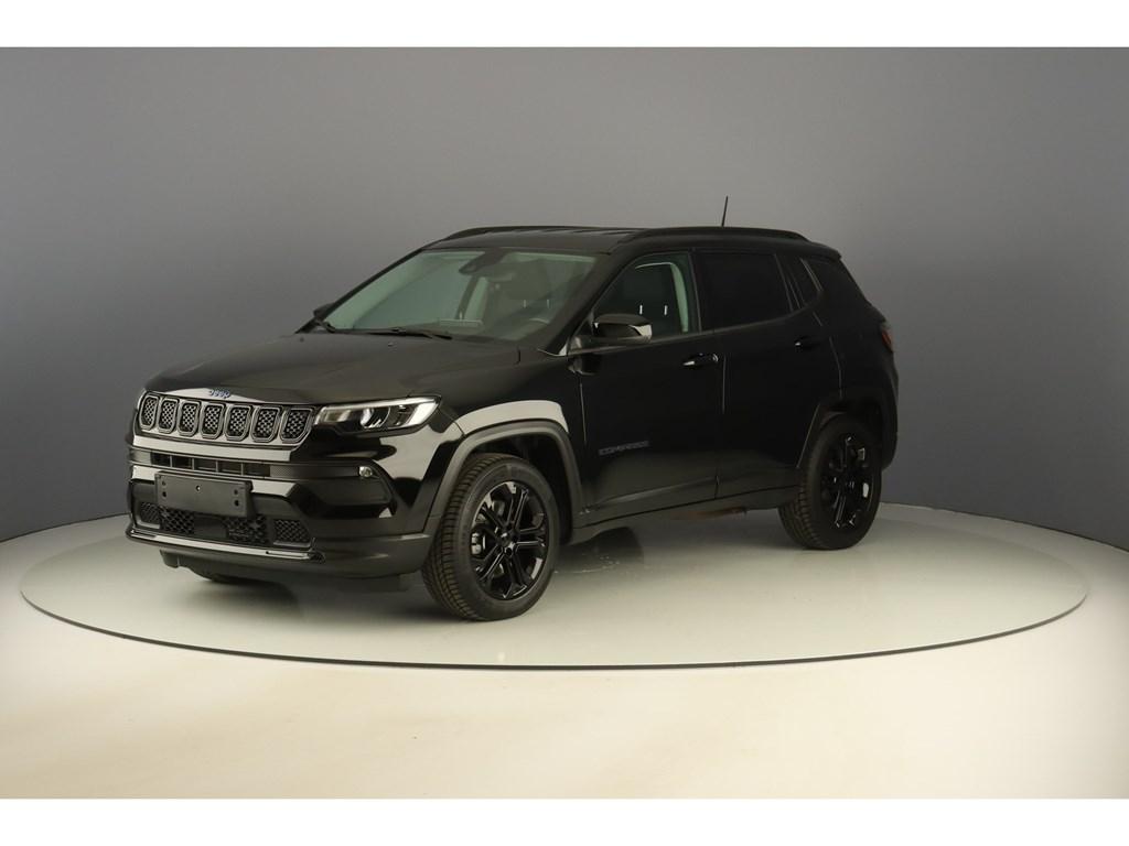 Jeep Compass 1.3T4 4xe 190pk ATX Night Eagle, Auto's, Automaat, Zwart, Compass, 5 zetels