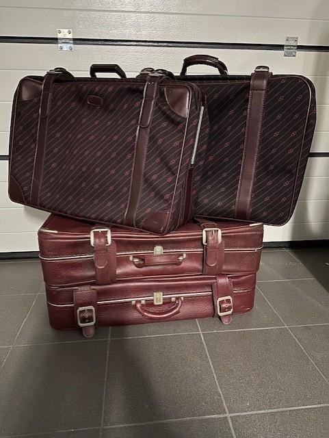 4 vintage reiskoffers, Ophalen, Huis en Inrichting