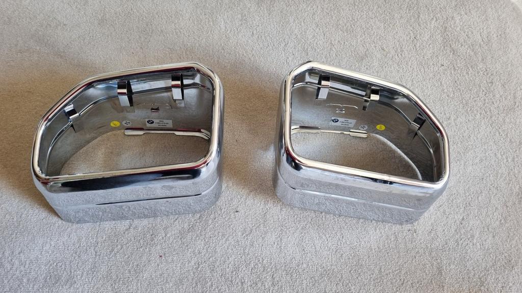 Originele chromen uitlaat sierstuk set BMW X4 G02, Auto-onderdelen, Gebruikt, -, -, Ophalen of Verzenden