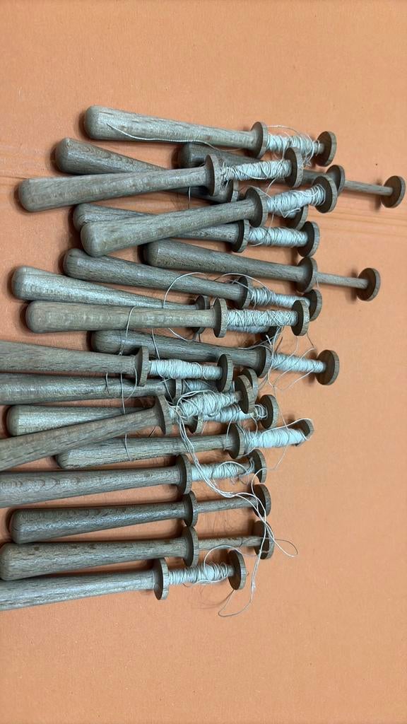 Fuseaux de dentellière de Bruges, Enlèvement, Utilisé