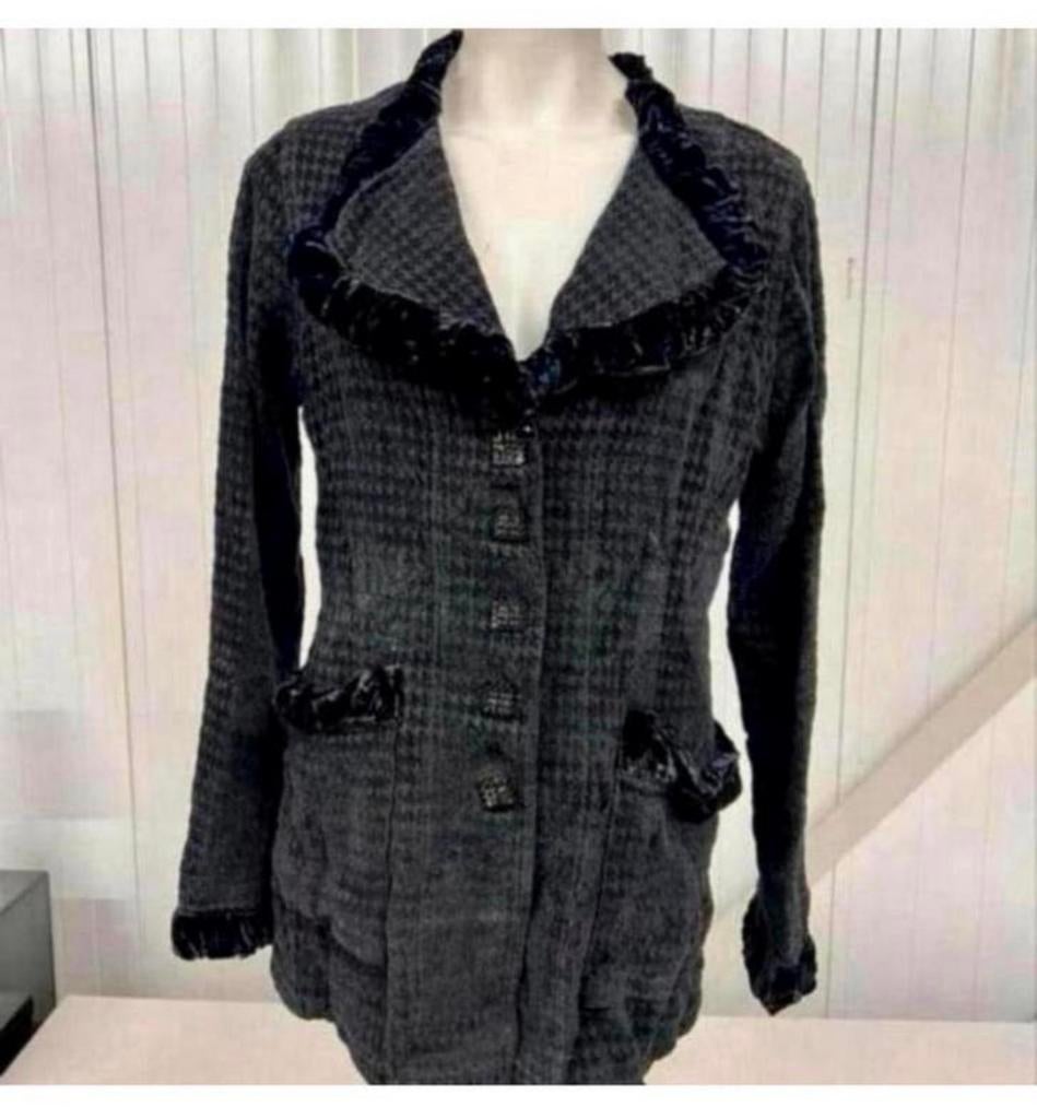 Veste vintage Blazer Out of Xile England noire, Vêtements | Femmes, Pulls & Gilets, Comme neuf, Taille 36 (S), Noir, Enlèvement ou Envoi