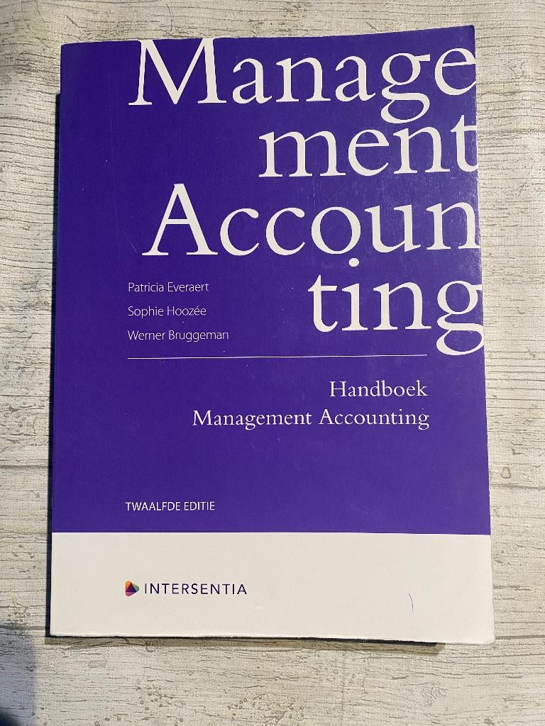 Handboek Management Accounting, Boeken, Hoger Onderwijs, Ophalen of Verzenden, Zo goed als nieuw, Sophie Hoozée
