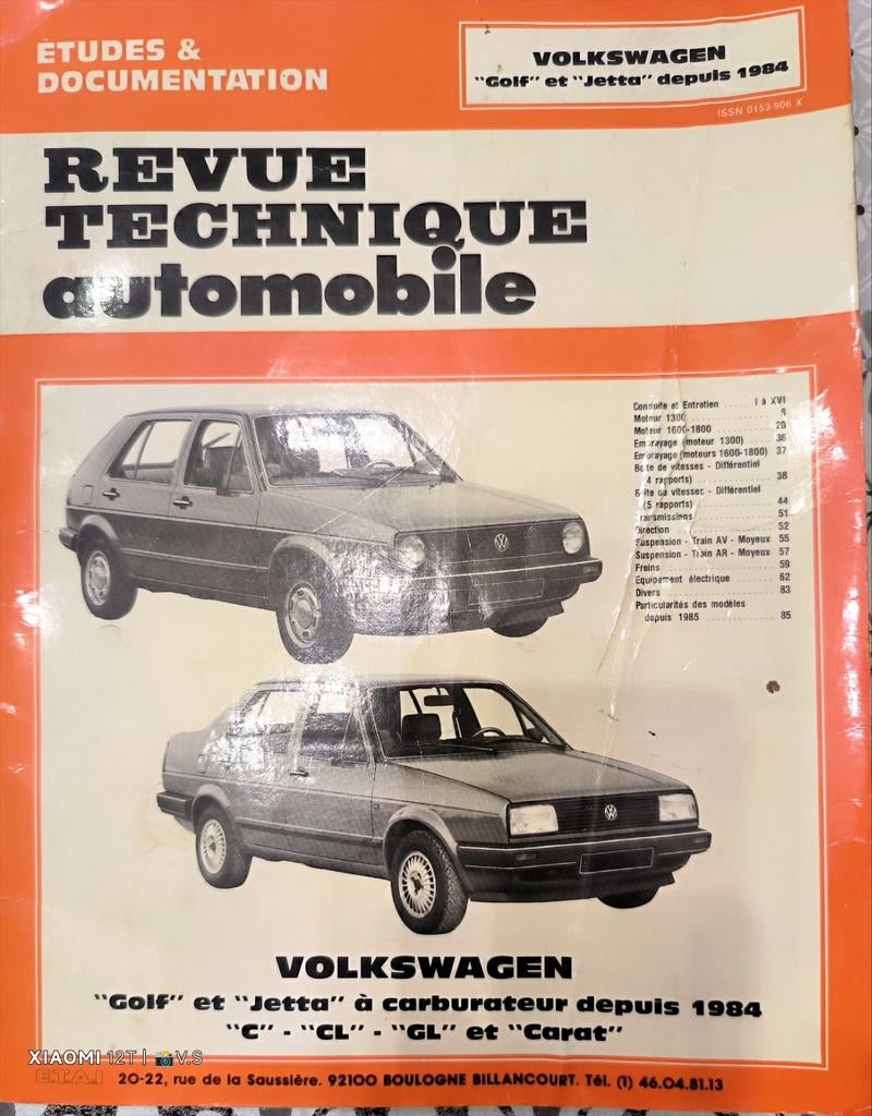 Revue technique automobile Vw, Auto diversen, Handleidingen en Instructieboekjes