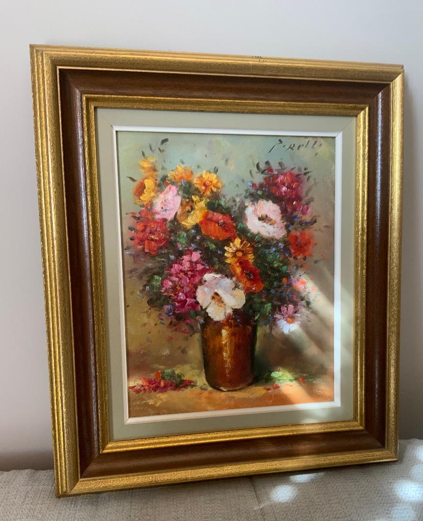 Peinture « Pirelli » 45x40cm, Antiquités & Art, Enlèvement