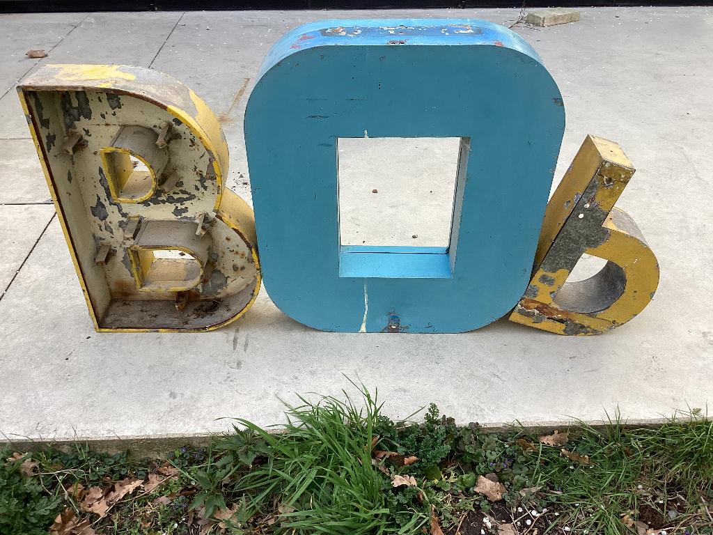 Industriële letters OBP, Maison & Meubles, Enlèvement ou Envoi, Utilisé