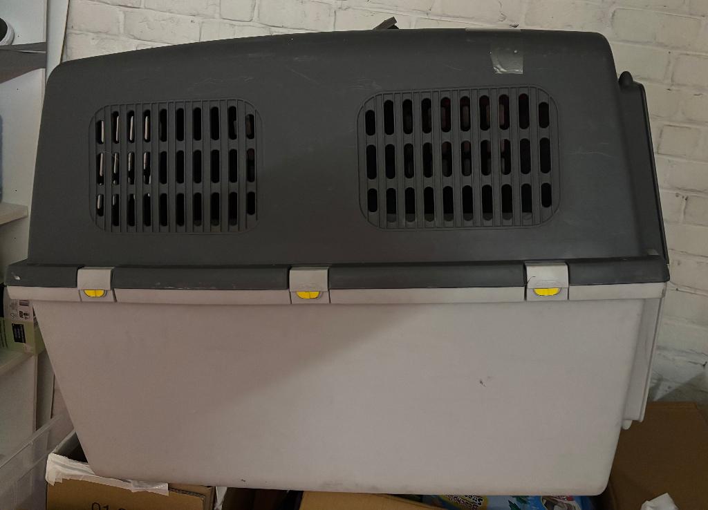 Cage de transport chien XXL, Animaux & Accessoires, Boîtes de transport, Enlèvement, Comme neuf