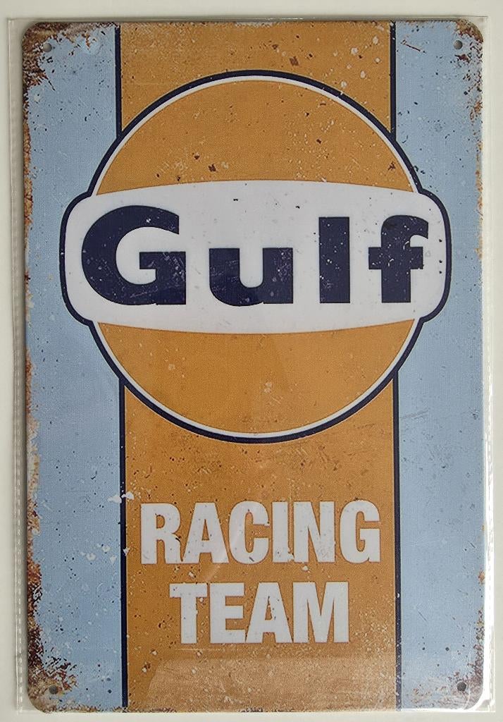 Plaque déco Garage gulf, BP, Martini ... Style emaillée, Collections, Enlèvement ou Envoi