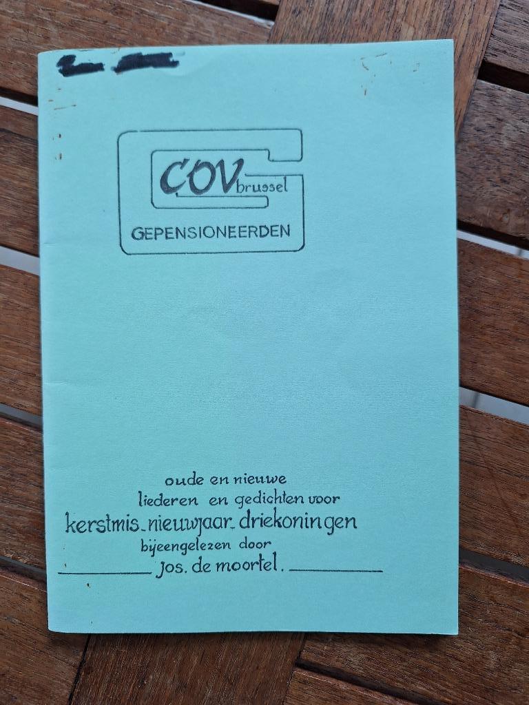 Uitgave COV Brussel “Liederen-gedichten Kerstmis-Nieuwjaar", Diversen, Kerst, Gebruikt, Ophalen of Verzenden