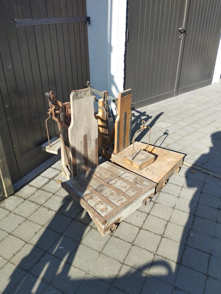 Bascule / oude weegschaal jaren 50-60, Ophalen