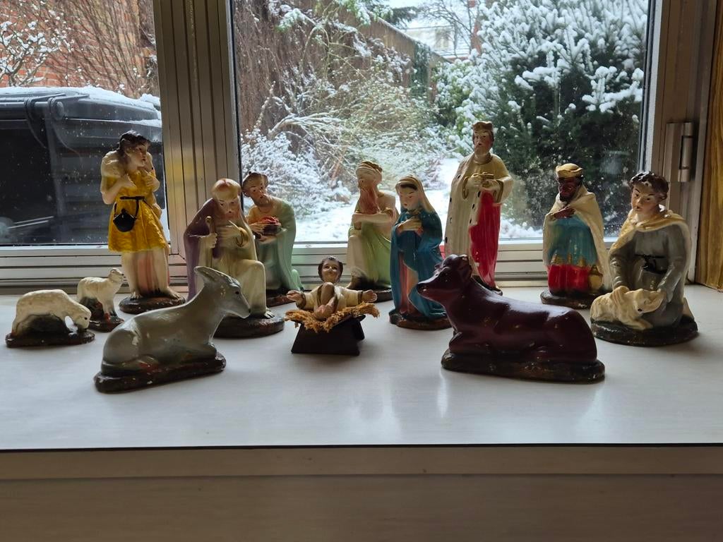 Stenen Kerststalfiguren 2e helft 20e eeuw, Ophalen of Verzenden