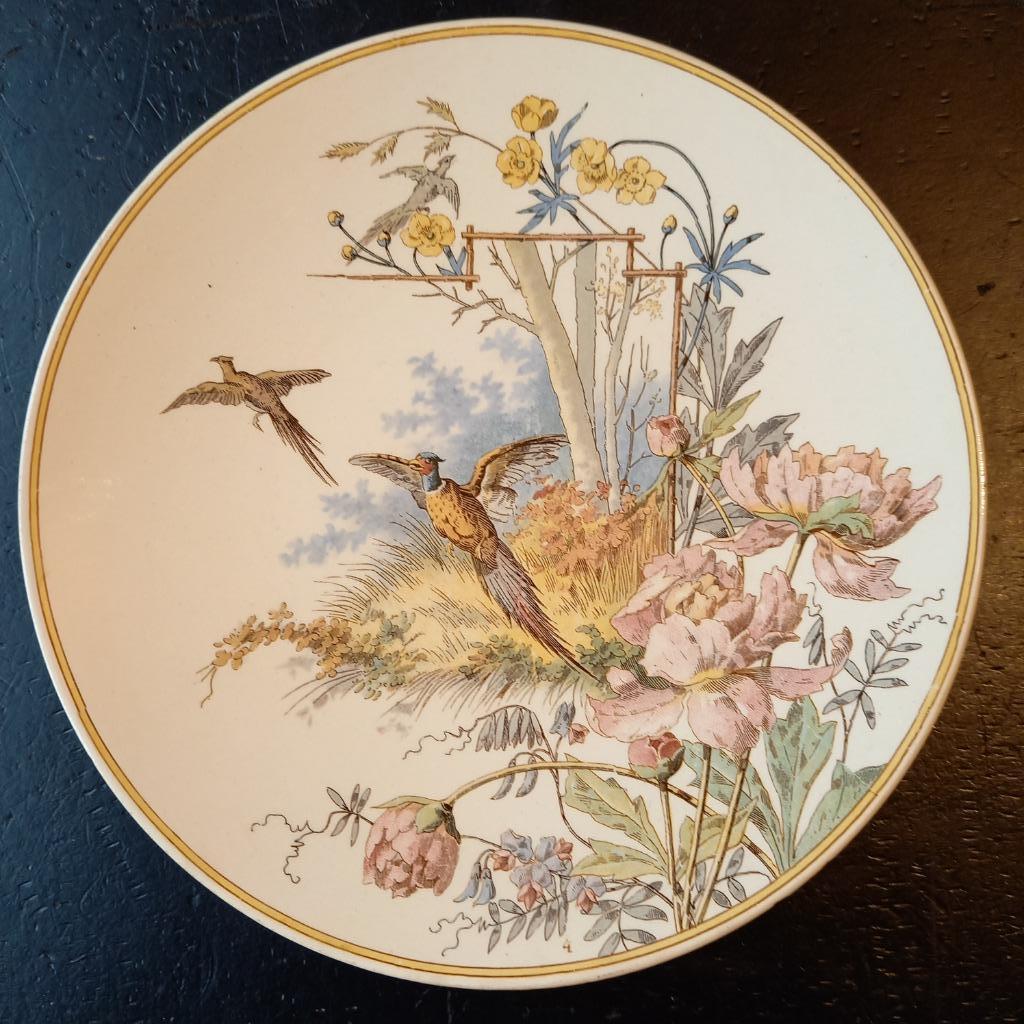 Assiette de chasse Sarreguemines 2P, Antiquités & Art, Enlèvement