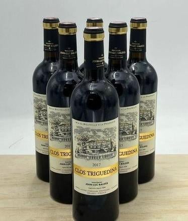 Cahors Clos Triguedina 2017 (lot de 6 bouteilles), Collections, Neuf, Enlèvement ou Envoi, Pleine, Vin rouge