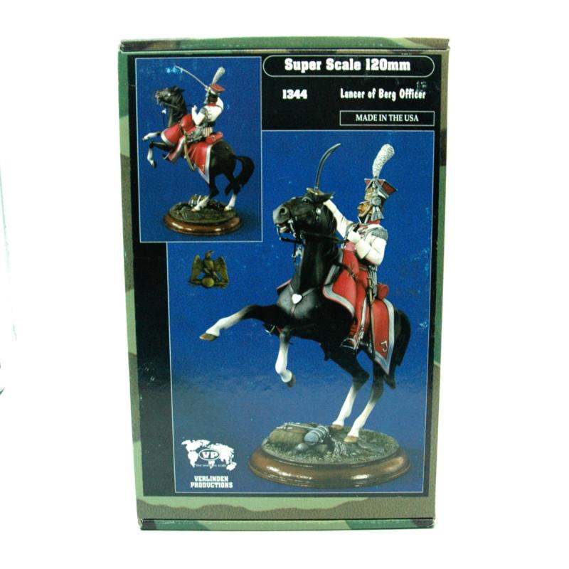 Verlinden - Officier des Lanciers de Berg   -  120 mm (1344), Enlèvement ou Envoi, Neuf, Plus grand que 1:35, Personnage ou Figurines