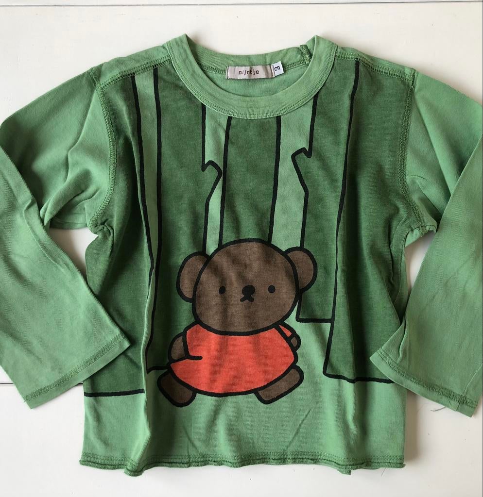 manches longues Miffy 3 y 98 vertes, Garçon ou Fille, Enlèvement ou Envoi, Chemise ou À manches longues, Nijntje