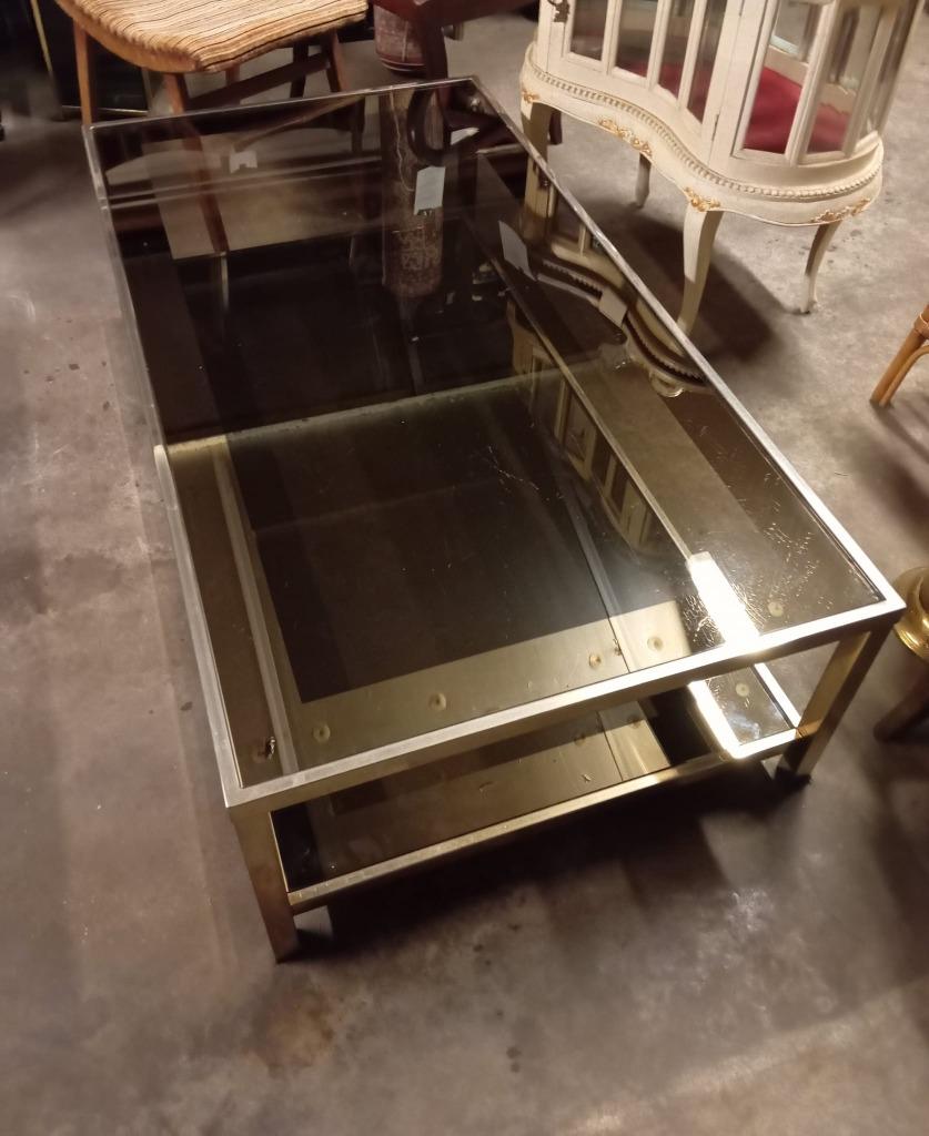 Midcentury salontafel van Belgo Chrom, Enlèvement, Comme neuf, Rectangulaire