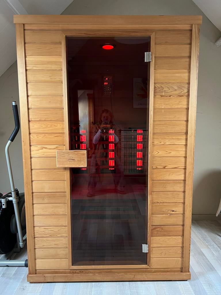 Infrarood sauna, merk Nobel, Sport en Fitness, Sauna, Ophalen, Zo goed als nieuw, Infrarood