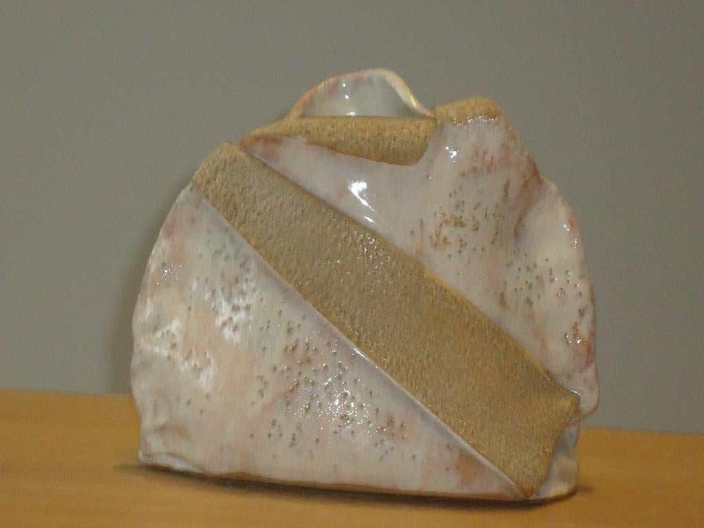 modernistische vaas design aardewerk DUBOIS vintage keramiek, Enlèvement ou Envoi