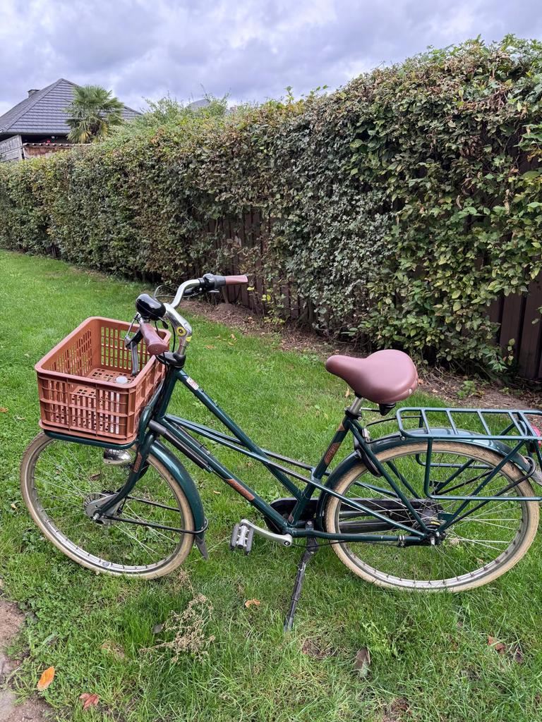Prachtige groene damesfiets van Azor, 53 tot 56 cm, Versnellingen, Zo goed als nieuw, Ophalen