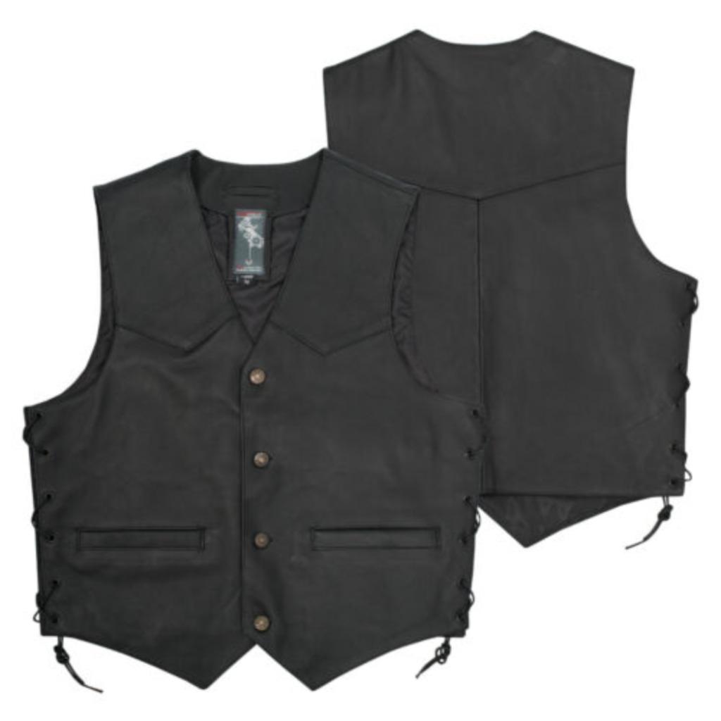 Gillet de Moto Cuir neuf solde prix 45€, Enlèvement ou Envoi, Neuf, avec ticket