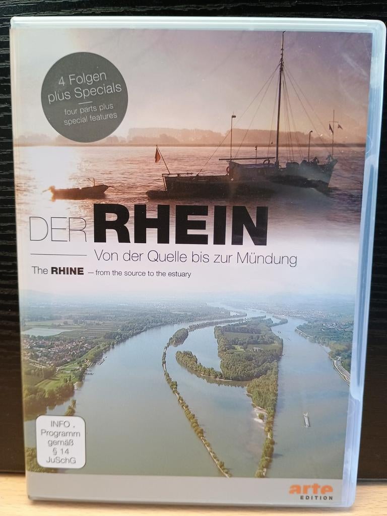 COFFRET DE 2 DVD « LE RHIN, DE LA SOURCE À L'EMBOUCHURE », Enlèvement ou Envoi, Tous les âges, Coffret, Comme neuf