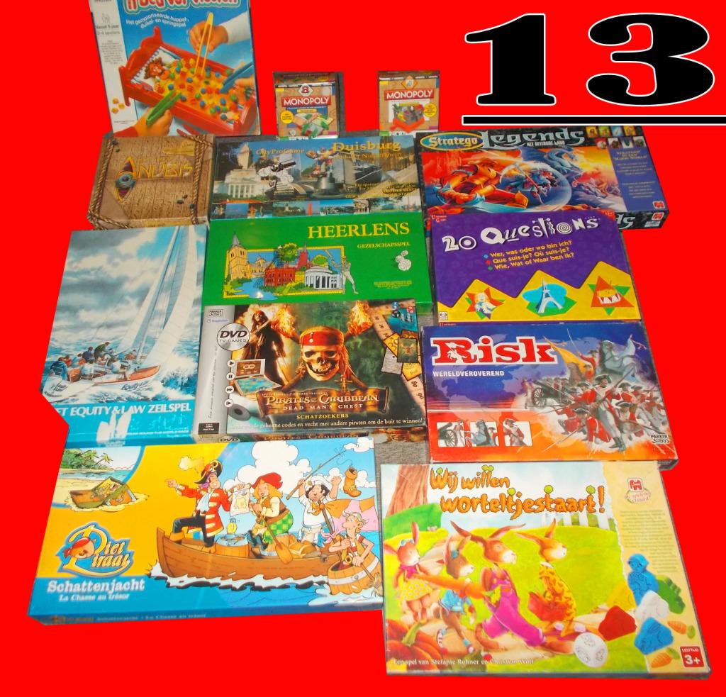 13 SPELLEN, Vijf spelers of meer, Ophalen of Verzenden, Zo goed als nieuw, MULTI