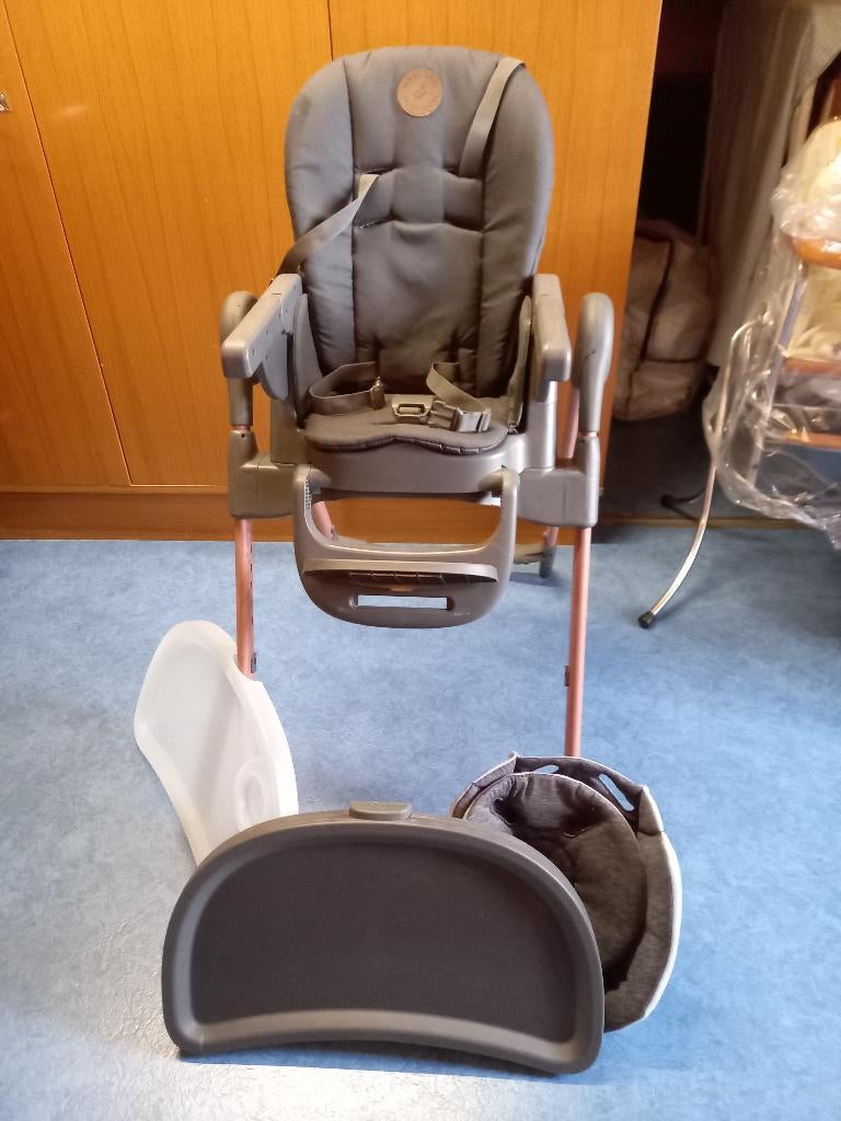 Kinderstoel Maxi cosi bekleding grijs, Kinderen en Baby's, Kinderstoelen, Ophalen, Gebruikt, Meegroeistoel, Gordel(s)