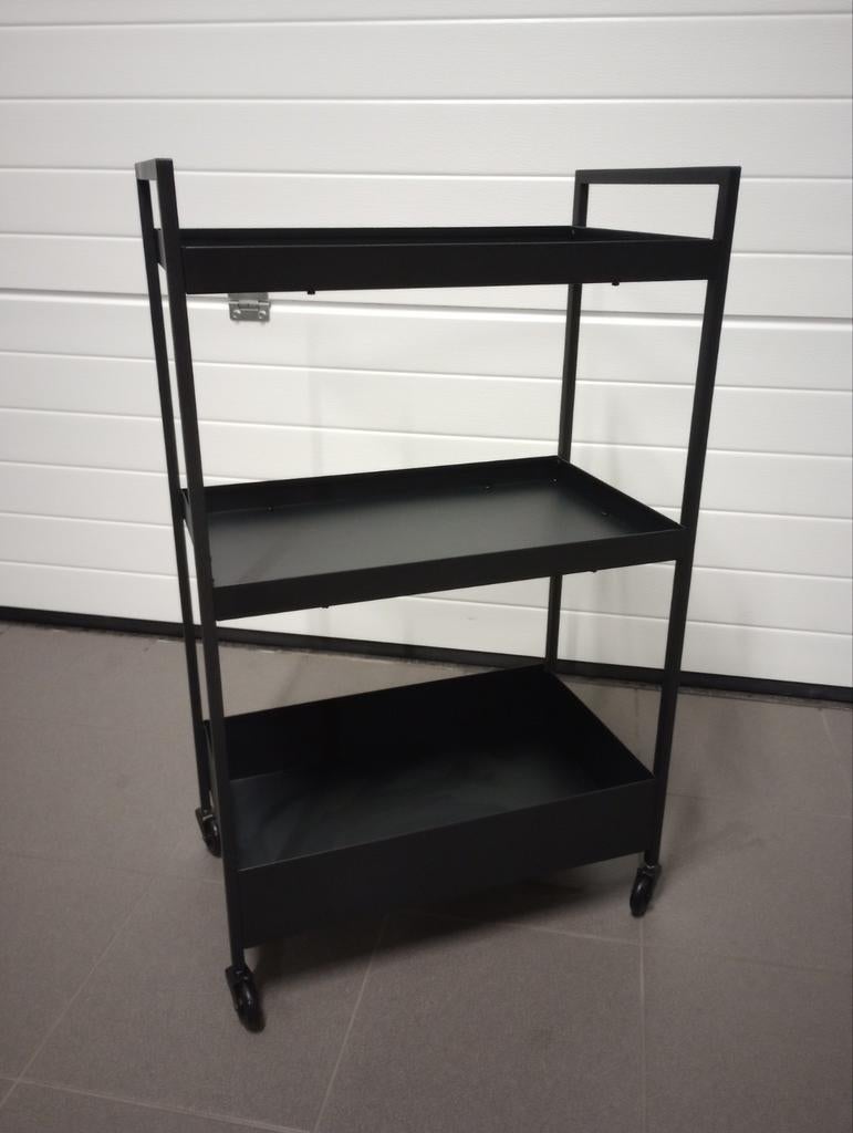 Zwart roltafeltje IKEA, Maison & Meubles, Enlèvement, Neuf