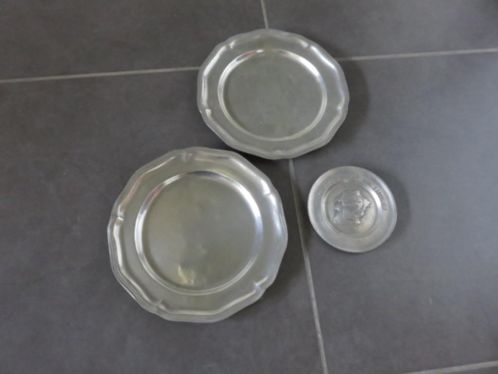 Tinnen schotels, Ophalen of Verzenden