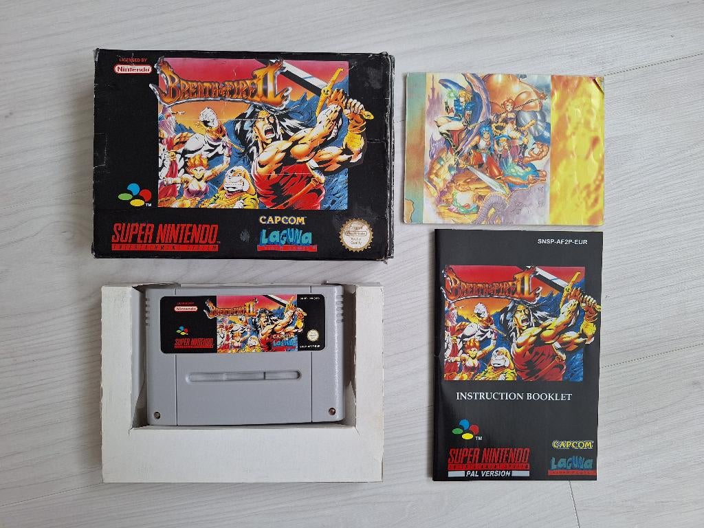 Breath of Fire II complet en boîte (CIB) pour la SNES, Consoles de jeu & Jeux vidéo, Enlèvement ou Envoi, 1 joueur, Jeu de rôle (Role Playing Game)