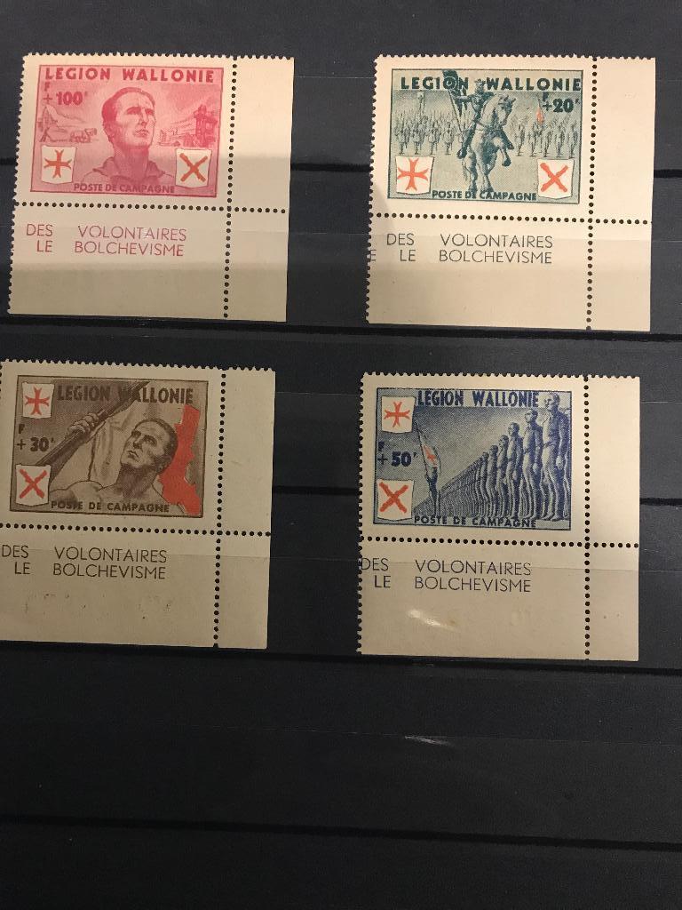 Postzegels legion wallonie, Collections, Enlèvement ou Envoi