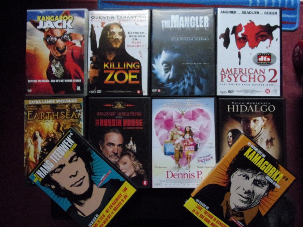 10 dvd's allerlei samen, Ophalen, Gebruikt