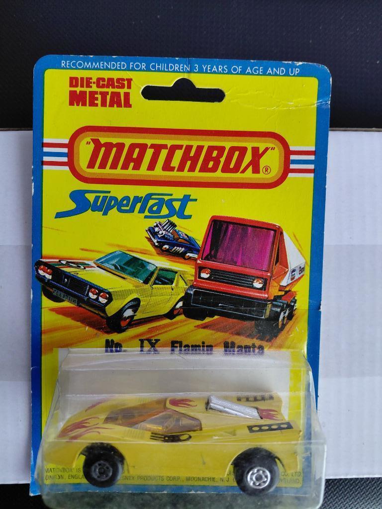 Matchbox LS 07-B (RN IX) Hairy Hustler Flamin Manta, Hobby en Vrije tijd, Ophalen of Verzenden, Zo goed als nieuw, Auto