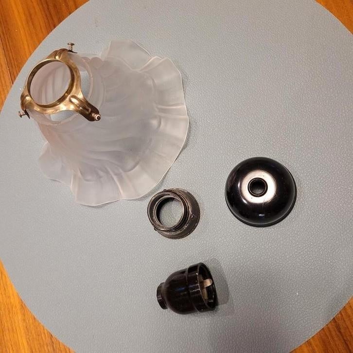 Suspension opaline complète remise à neuf, Antiquités & Art, Enlèvement ou Envoi