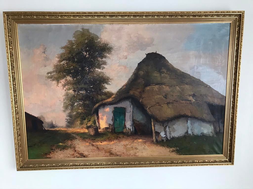 Schilderij, olieverf op doek, gesigneerd Demoen, Antiek en Kunst, Ophalen