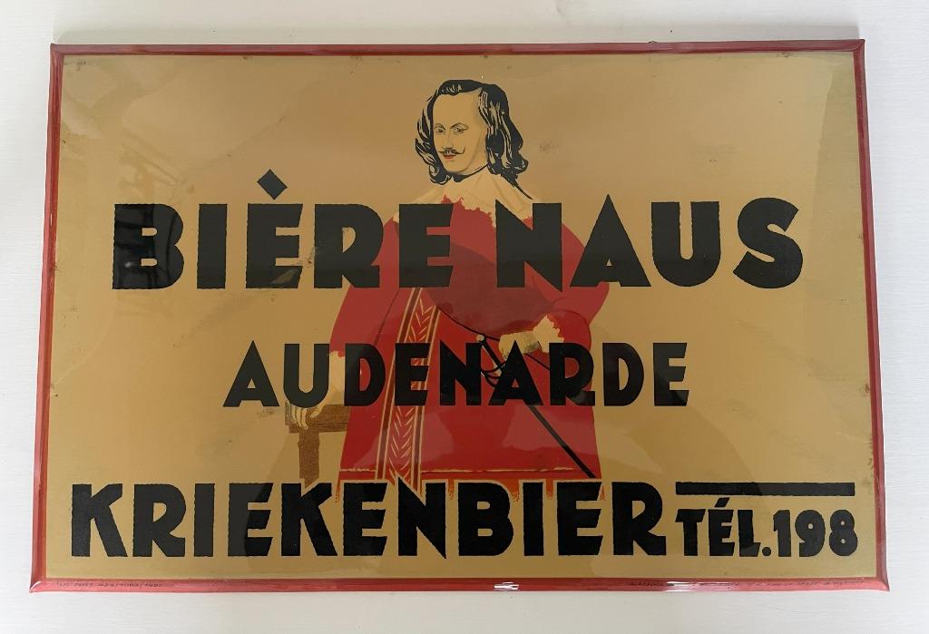 Plaque publicitaire bière Naus - Audenarde, Collections, Enlèvement ou Envoi